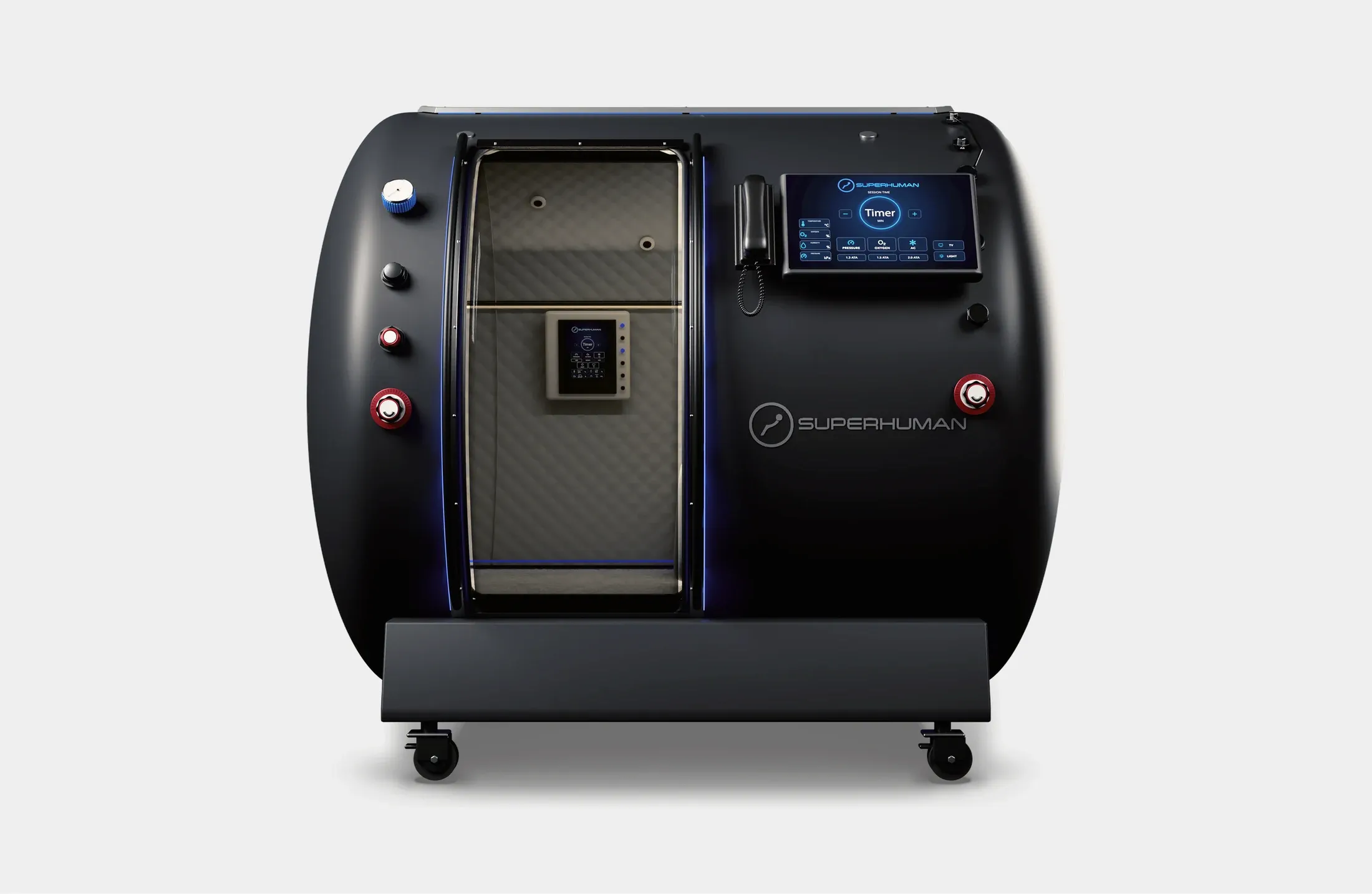 Superhuman T2 two-person hard-shell hyperbaric chamber rated to 2.0 ATA