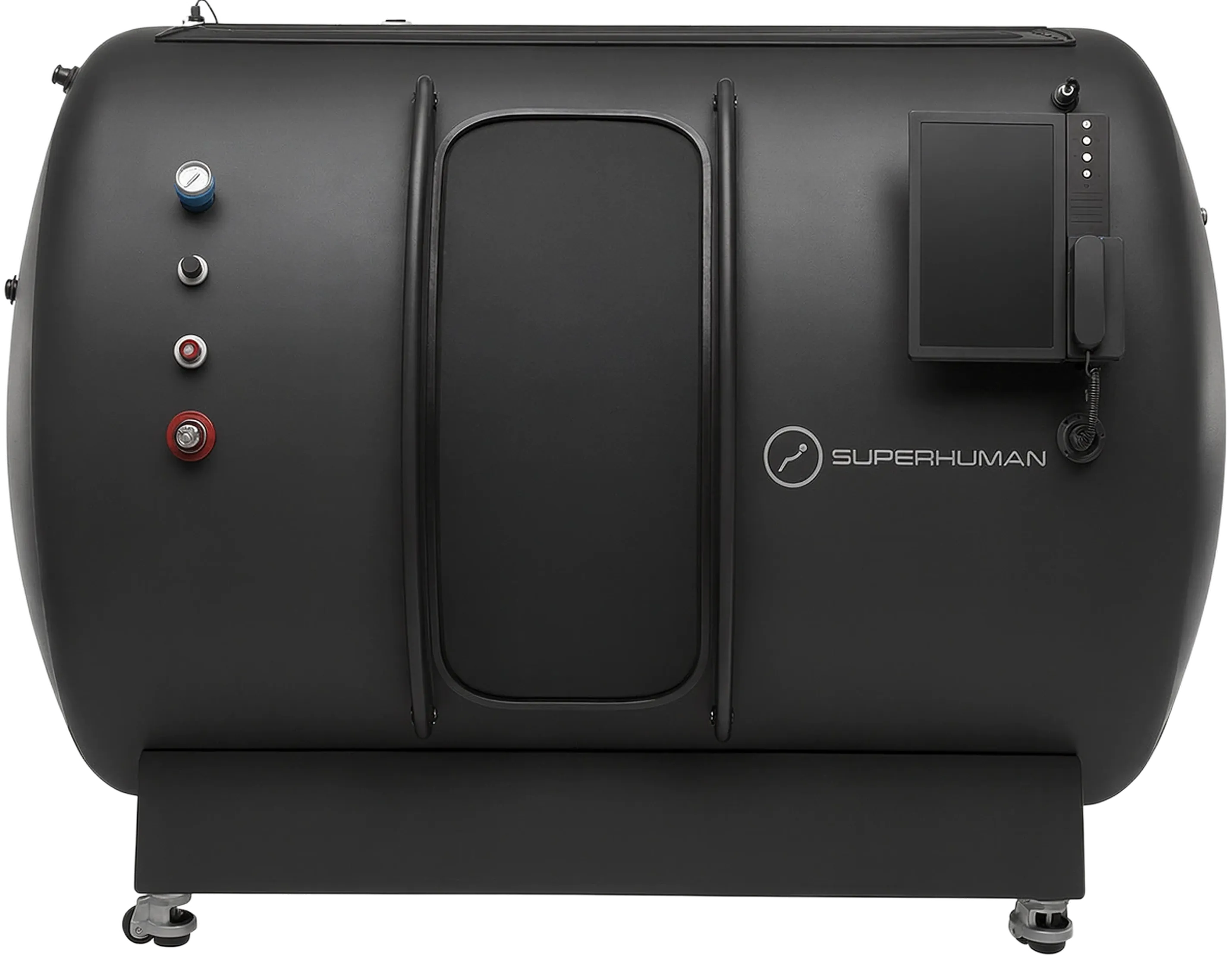 Superhuman T4 multi-person hard-shell hyperbaric chamber render